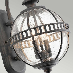 Wandleuchten & Wandlampen für außen von Elstead Halleron 2 Licht Wandlaterne - Londonderry KL-HALLERON-2S