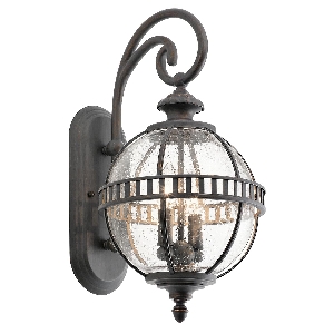 Wandleuchten & Wandlampen für außen von Elstead Halleron 2 Licht Wandlaterne - Londonderry KL-HALLERON-2S