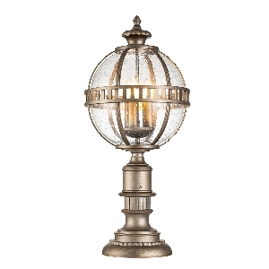 Elstead Halleron 3 Licht Sockellaterne - Brünierte Bronze KL-HALLERON-3M-BU
