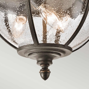 Elstead Halleron 3 Licht-Deckenfluter - Londonderry KL-HALLERON-F-BU