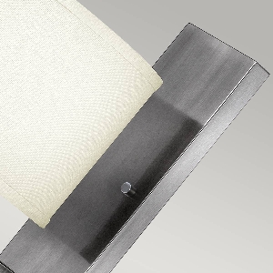 Wandleuchten & Wandlampen Elstead Hampton 1 leichte Wandleuchte - Nickel antik, elfenbeinfarbener Lampenschirm HK-HAMPTON1 Wandleuchten & Wandlampen von Elstead Hampton 1 leichte Wandleuchte - Nickel antik, elfenbeinfarbener Lampenschirm HK-HAMPTON1
