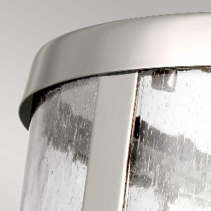 Elstead Harrow 1 leichte kleine Hängeleuchte - Nickel poliert FE-HARROW-P-S