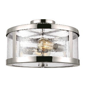 Elstead Harrow 2 Light Semi-Flush - Nickel poliert FE-HARROW-SF