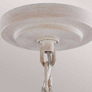 Elstead Hängeleuchte, Pendelleuchten & Hängelampen von Elstead Hartsville 3 Licht Kronleuchter - Chalk Washed/Beachwood FE-HARTSVILLE3