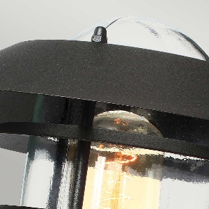 Wandleuchten & Wandlampen für außen von Elstead Helsingor 1 Licht Wandlaterne - Schwarz HELSINGOR-BK