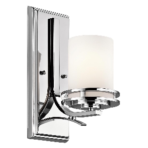 Elstead von Elstead Hendrik 1 leichte Wandleuchte - Chrom poliert KL-HENDRIK1-BATH