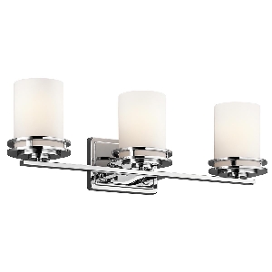 Elstead von Elstead Hendrik 3 Licht Wandleuchte - Poliertes Chrom KL-HENDRIK3-BATH
