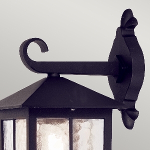 Wandleuchten & Wandlampen für außen von Elstead Winchester 1 Light Wall Down Laterne - Schwarz BL18-BLACK