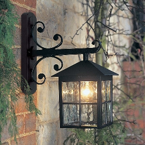 Elstead Winchester 1 Light Wall Down Laterne - Schwarz - Außenbereich BL19-BLACK