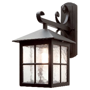 Elstead Winchester 1 Light Wall Down Laterne - Schwarz - Außenbereich BL19-BLACK