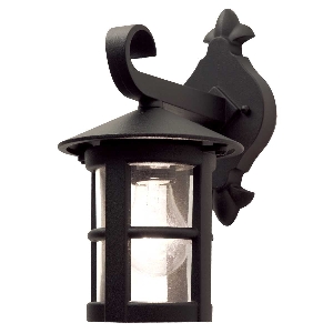 Elstead Hereford 1 Light Wall Down Laterne - Schwarz BL21-BLACK-E27