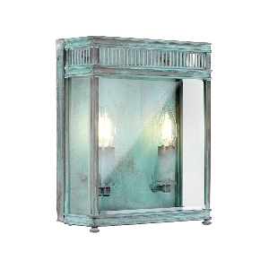 Holborn 2 Light Medium Halblaterne - Verdigris von Elstead