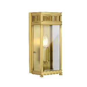 Elstead Holborn 1 Licht Kleine Halblaterne - Gebürstetes Messing HL7-S-BB