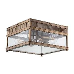 Elstead Holborn 2 Light Flush - Dunkle Bronze HOLBORN-F-DB