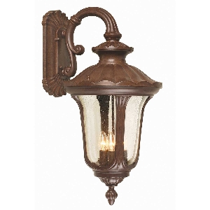 Chicago 4 Light Large Down Wandlaterne - Rostige Bronze Patina von Elstead