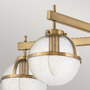 Elstead Hängeleuchte, Pendelleuchten & Hängelampen von Elstead Hollis 5 Light Semi-Flush - Heritage Brass HK-HOLLIS-5-C-HB
