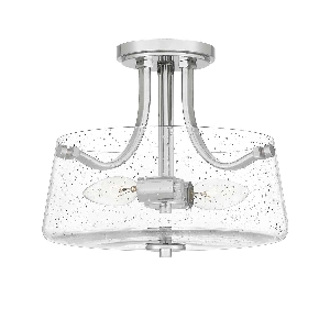 Elstead Hollister 2 Light Semi-Flush - Nickel poliert QZ-HOLLISTER-SF-PN