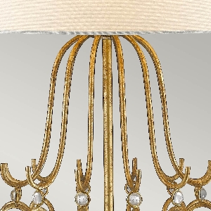 Elstead Stella Tischleuchte - Gold mit cremefarbenem Schirm GN-STELLA-TL-GD