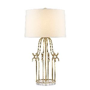 Elstead Stella Tischleuchte - Gold mit cremefarbenem Schirm GN-STELLA-TL-GD