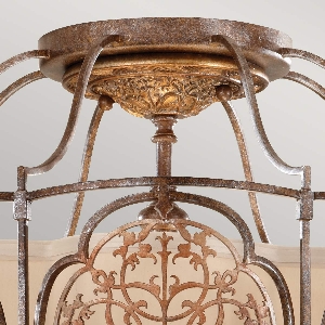  von Elstead Marcella 3 Light Semi-Flush - Britische Bronze/Oxidierte Bronze FE-MARCELLA-SF