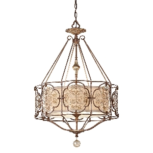 Marcella 3-Licht-Pendelleuchte - Britische Bronze/Oxydierte Bronze von Elstead