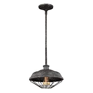 Elstead Lennex 1 Pendelleuchte - Metall schiefergrau FE-LENNEX-P