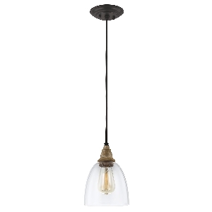 Elstead von Elstead Matrimonio 1 Mini Pendelleuchte - Driftwood / Dark Weathered Zinc DL-MATRIMONIO1MP