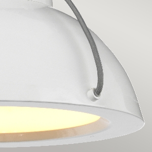 Elstead von Elstead Europa 1 Medium LED Pendelleuchte - Weiß lackiert EUROPA-P-B