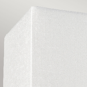 Elstead Riley Large Rectangular Wall Light mit Rückwand aus poliertem Chrom und elfenbeinfarbenem Lampenschirm DL-RILEY-L-IV-PC
