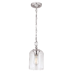 Elstead Hounslow 1 Light Pendelleuchte Nickel poliert - Nickel poliert FE-HOUNSLOW-P-PN
