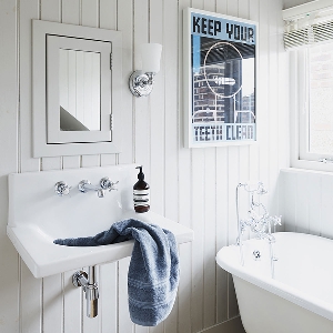 Elstead Huguenot Lake 1 leichte Wandleuchte - Poliertes Chrom FE-HUGOLAKE1BATH