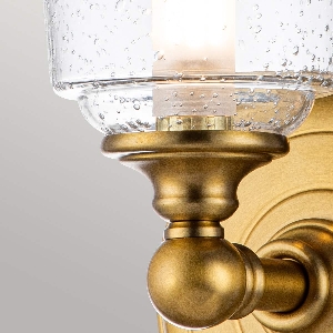 Elstead Hugenotten See 1 Licht Wandleuchte - Brüniert Messing FE-HUGOLAKE1BATH-BB