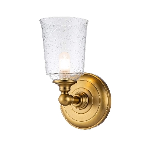 Elstead Hugenotten See 1 Licht Wandleuchte - Brüniert Messing FE-HUGOLAKE1BATH-BB