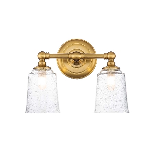 Elstead Huguenot Lake 2 Light Wandleuchte - Brüniertes Messing FE-HUGOLAKE2BATH-BB