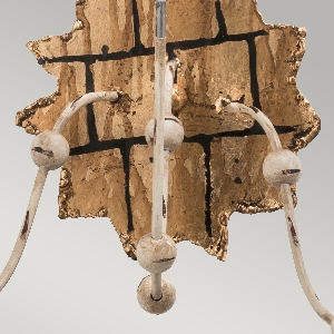 Elstead Venetian 3 Wandleuchte - Beige Patina & Gold FB-VENETIAN-W3