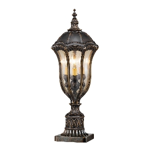 Baton Rouge Sockellaterne - Walnuss von Elstead