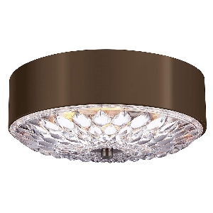 Elstead Botanic 3 Medium Flush - Dunkel gealtertes Messing FE-BOTANIC-F-M