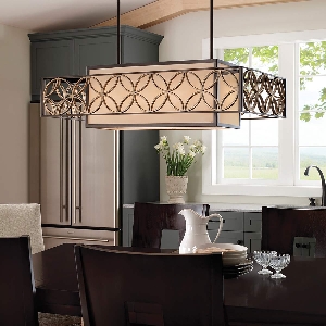 Elstead Remy 4-Pendelleuchte - Heritage Bronze/Parissiene Gold FE-REMY-P-A