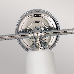 Elstead Wandleuchten & Wandlampen von Elstead Huguenot Lake 3 Light Wandleuchte - Poliertes Chrom FE-HUGOLAKE3BATH