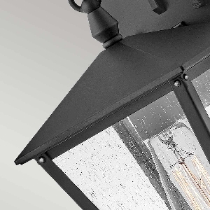 Elstead Huntersfield 1 Licht kleine Wandlaterne - Schwarz HK-HUNTERSFIELD2-S-BK