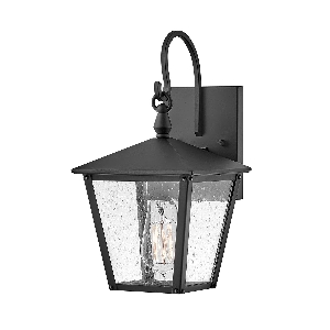Elstead Huntersfield 1 Licht kleine Wandlaterne - Schwarz HK-HUNTERSFIELD2-S-BK