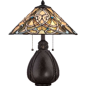 Elstead India 2 Light Tischleuchte - Imperial Bronze QZ-INDIA-TL
