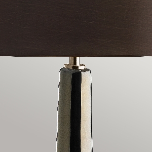Elstead Job 1 Light Tischleuchte - Bronze Metallic, Brauner Schirm JOB-TL