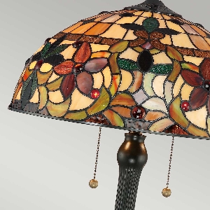 Elstead Kami 2 Light Tischleuchte - Vintage Bronze QZ-KAMI-TL