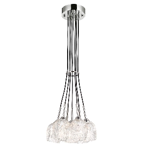 Elstead Hängeleuchte, Pendelleuchten & Hängelampen von Elstead Rubin 7  Kronleuchter - Nickel poliert FE-RUBIN-7P