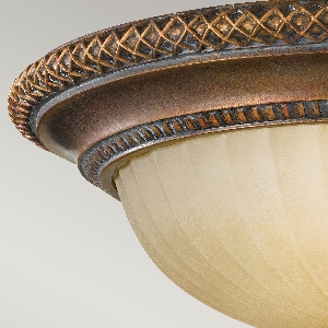  von Elstead Kelham Hall 2 Light Flush - Firenze Gold/British Bronze FE-KELHAM-HALL-F