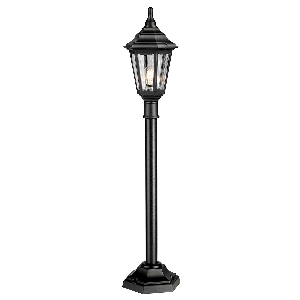 Elstead Kinsale 1 Licht Säulenlaterne - Schwarz KINSALE-PILLAR
