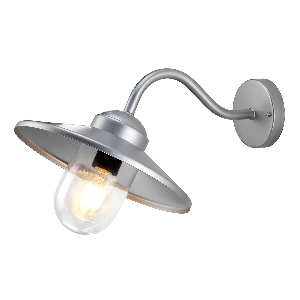 Elstead Klampenborg 1 Licht Wandlaterne - Silber KLAMPENBORG