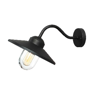 Elstead Klampenborg 1 Licht Wandlaterne - Schwarz KLAMPENBORG-BK