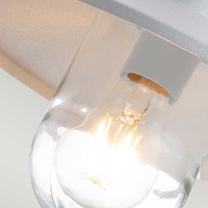 Elstead Klampenborg 1 Licht Wandlaterne mit PIR - Weiß KLAMPENBORG-PIR-WHT